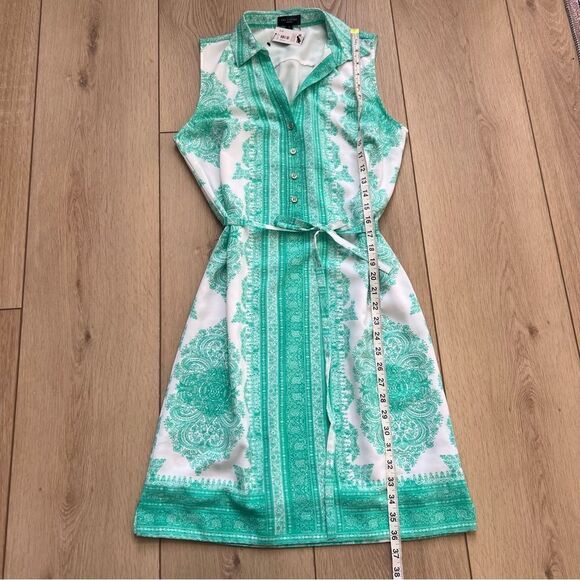 NWT The Limited Ashton Teal & White Dress Size Small Mint - Picture 9 of 12